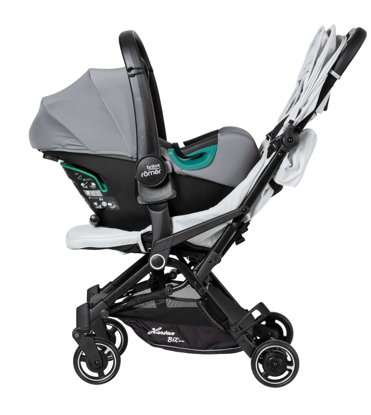 Babyschale auf Buggy