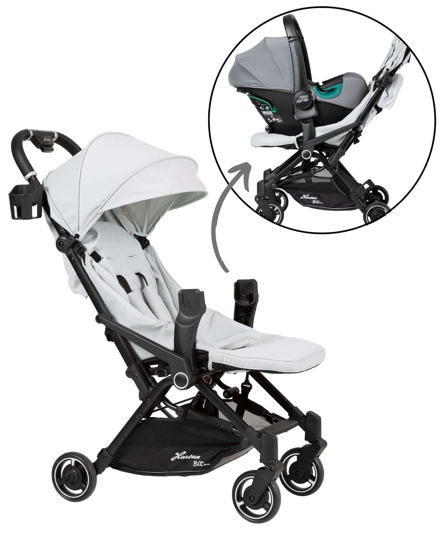 Buggy mit Adapter und Babyschale