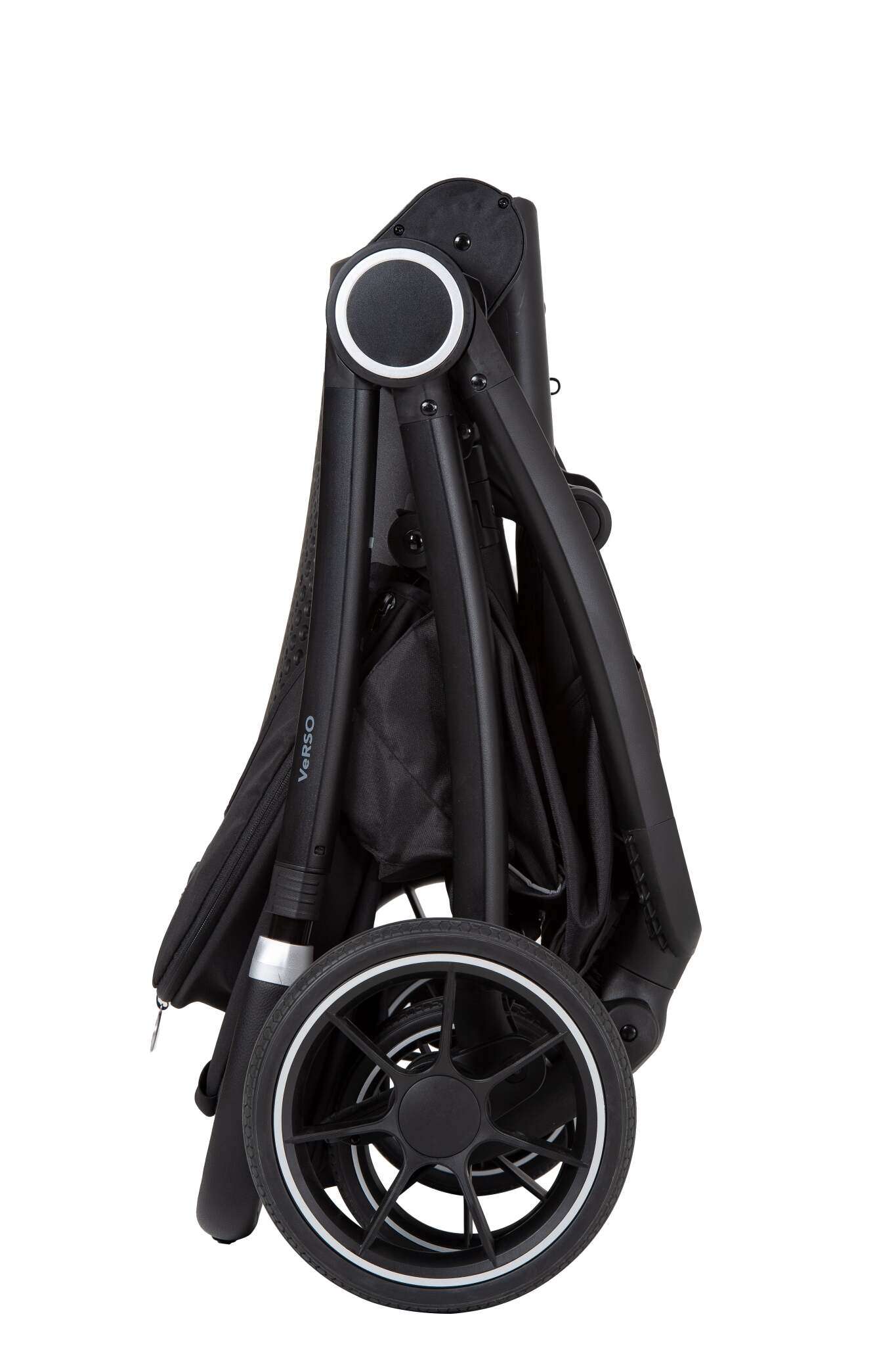 Verso Plus Sportwagen 172 / Night komplett zusammengeklappt.
Seitenansicht.