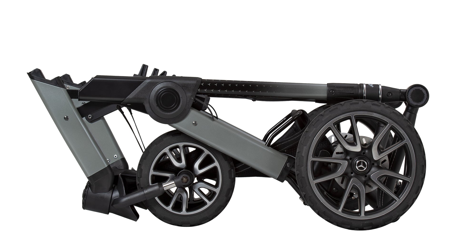 Kinderwagengestell zusammengeklappt