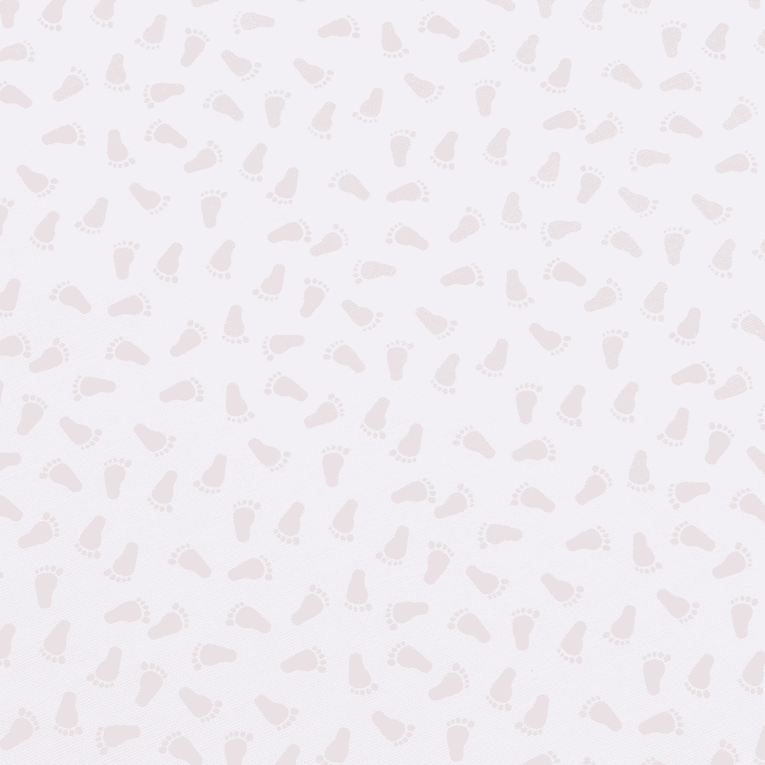 Stoff mit Fußabdrücken-Muster