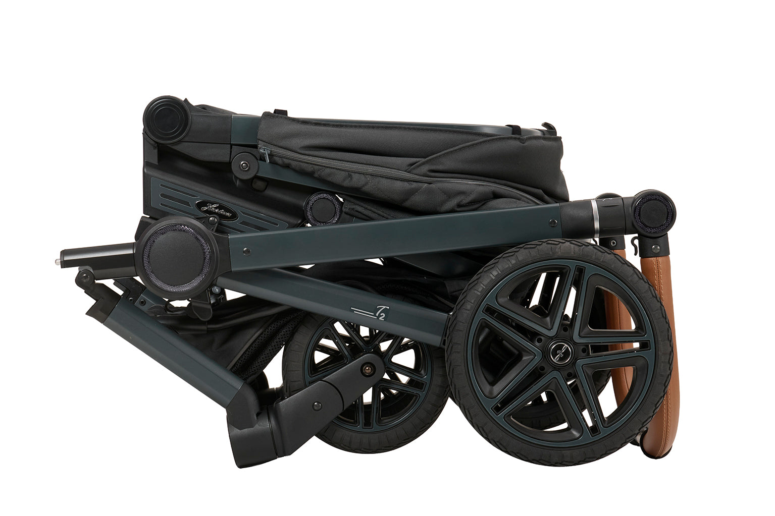 Gestell 605 / Anthrazitgrau zusammengeklappt.
Seitenansicht.