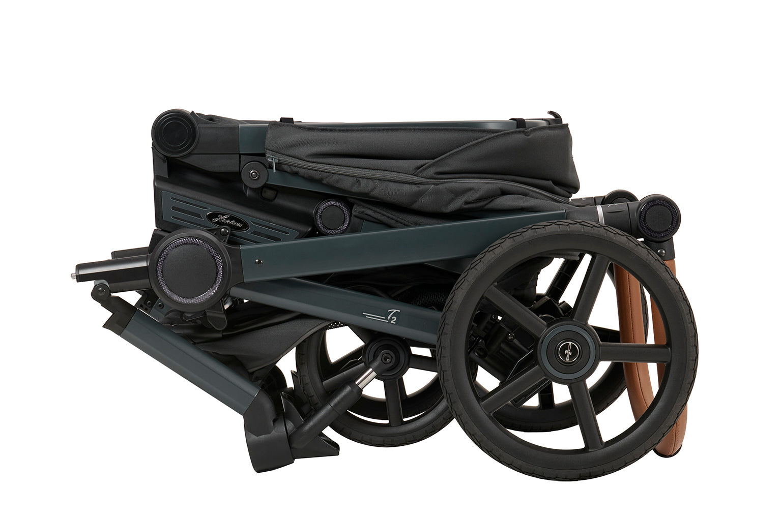 Gestell 605 / Anthrazitgrau zusammengeklappt.
Seitenansicht.