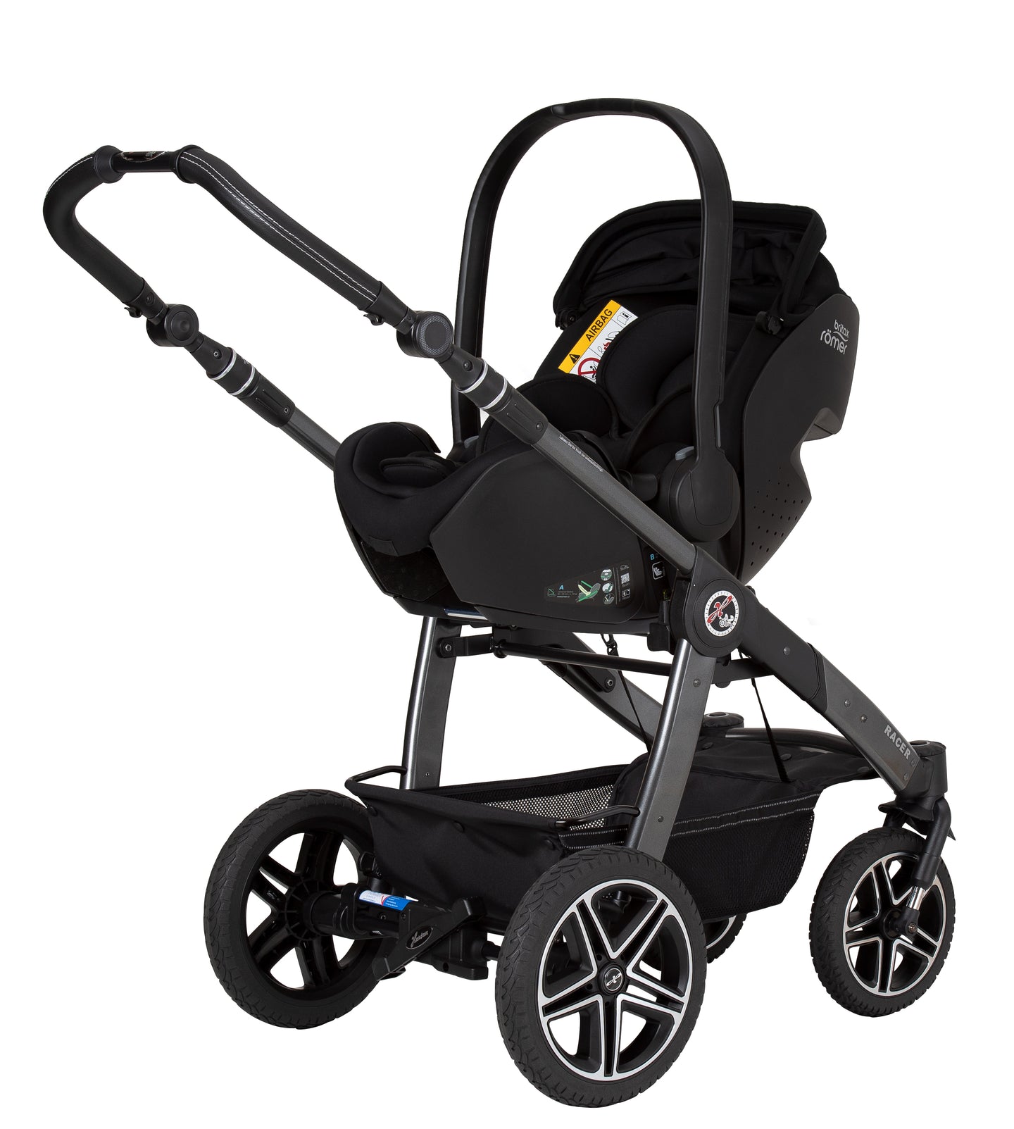 Kinderwagengestell mit Babyschale