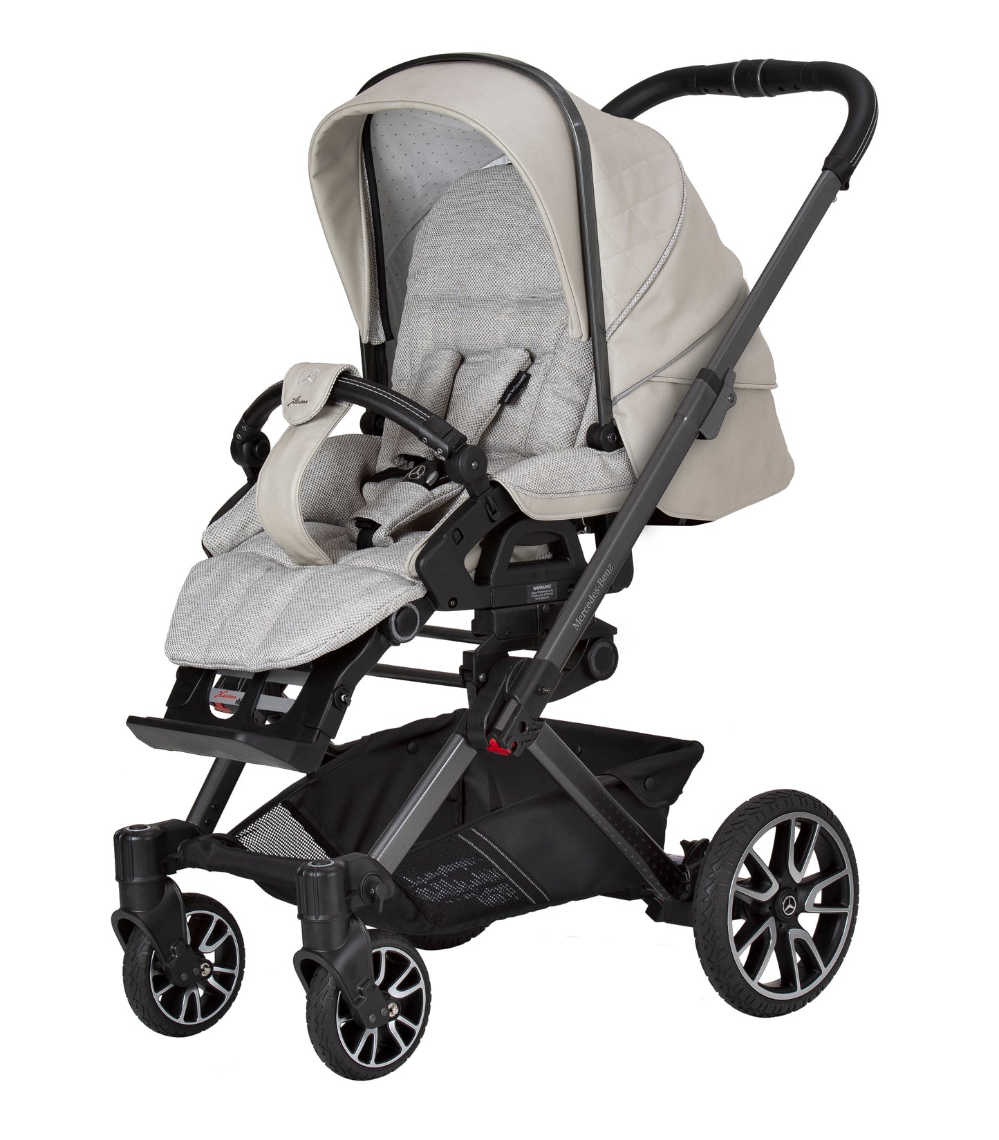 Kinderwagen mit Sportsitz in creme-weiß