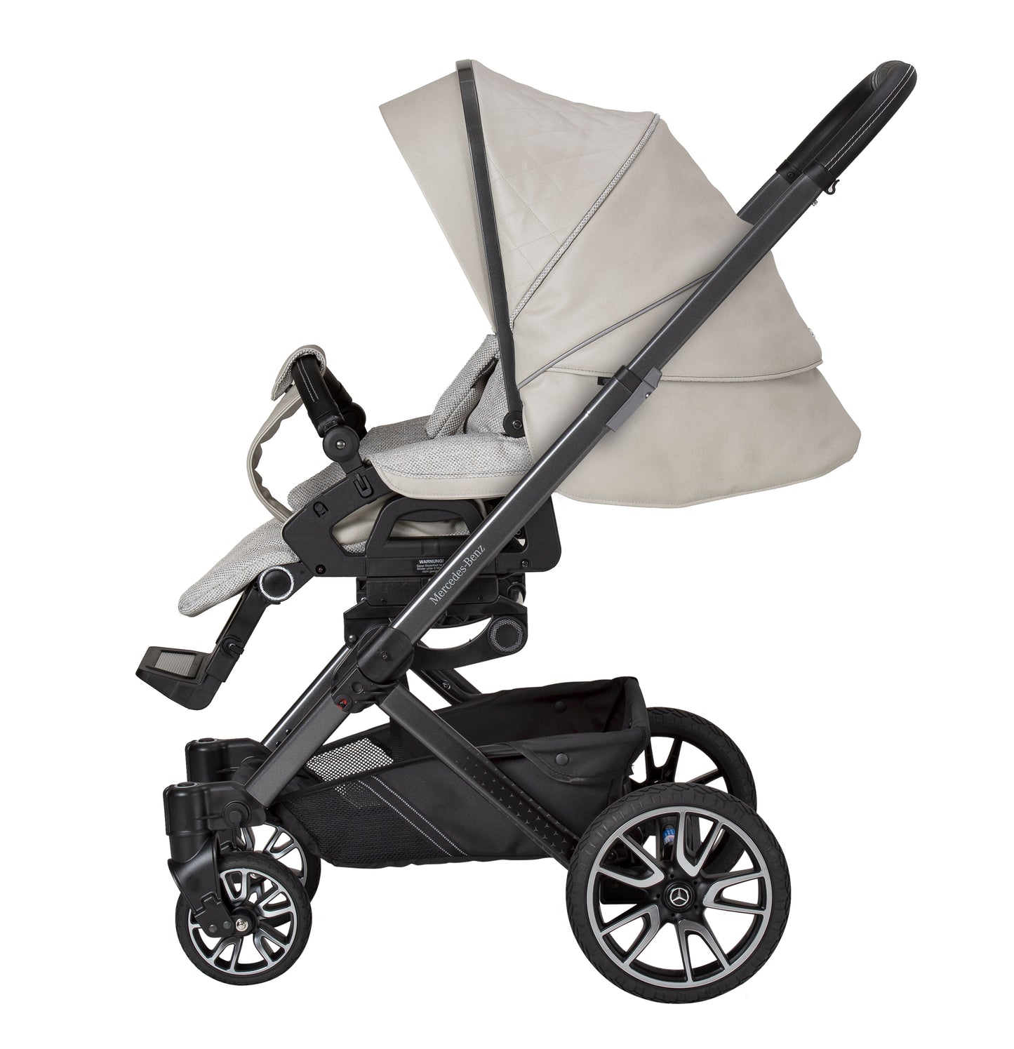 Kinderwagen mit Sportsitz in creme-weiß