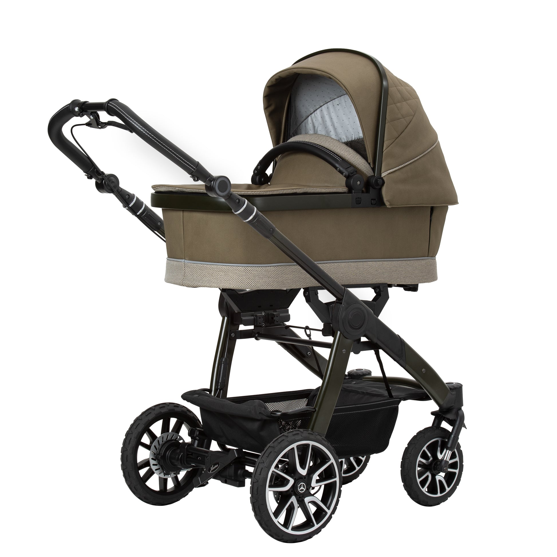 All-Terrain GTR Kinderwagen mit Falttasche Premium Babytragetasche oliv