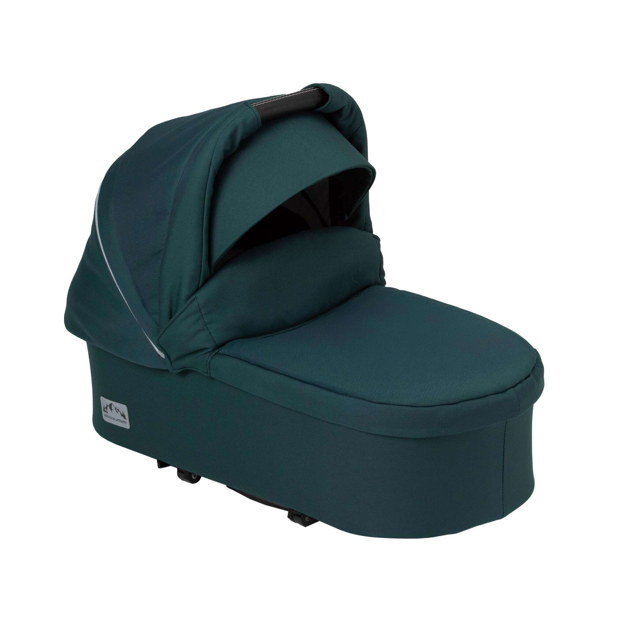 Two Select Falttasche 702 / Leaf Outdoor.
Mit weicher Innenpolsterung und großem Verdeck.
Schräge Vorderansicht.