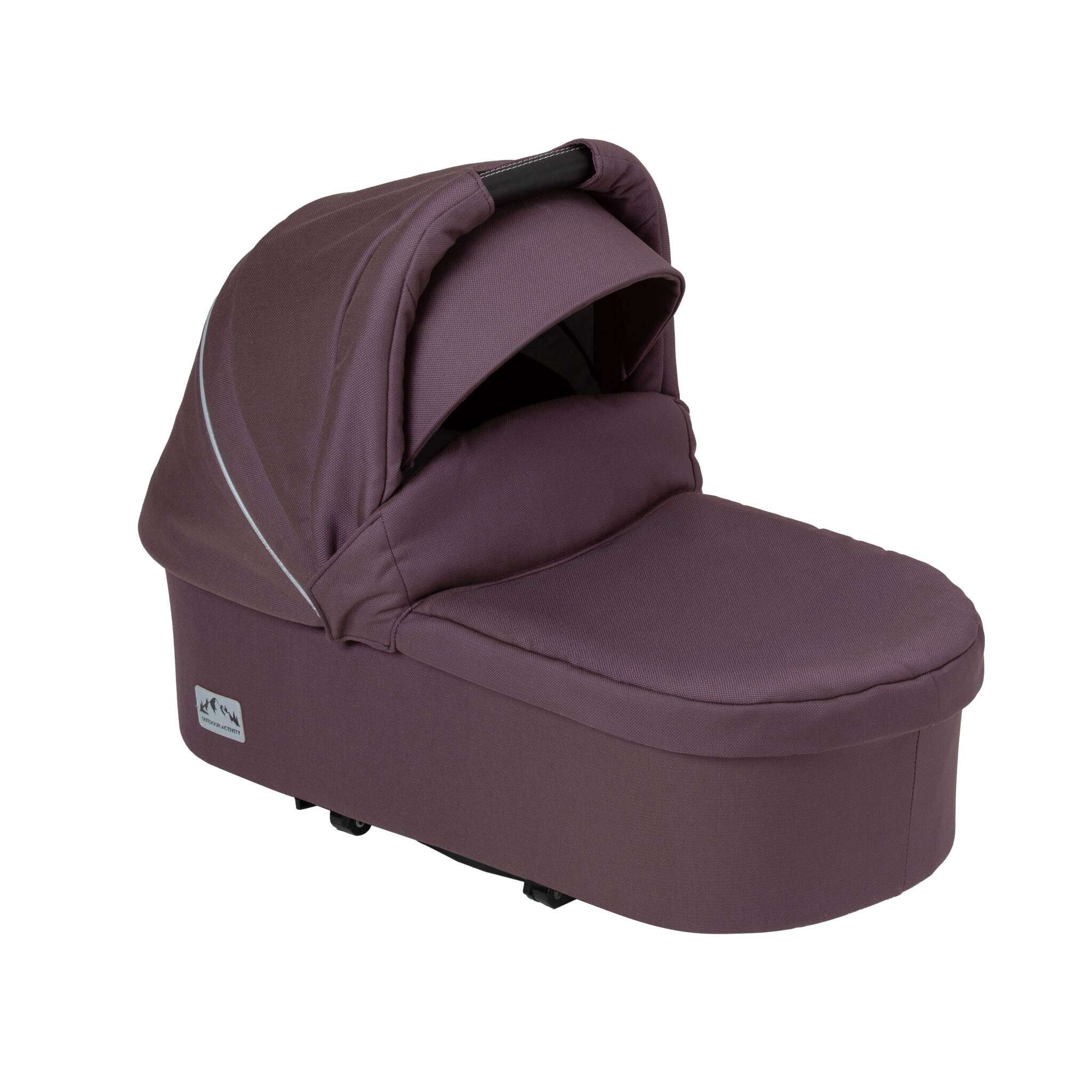 Two Select Falttasche 703 / Amethyst Outdoor.
Mit weicher Innenpolsterung und großem Verdeck.
Schräge Vorderansicht.