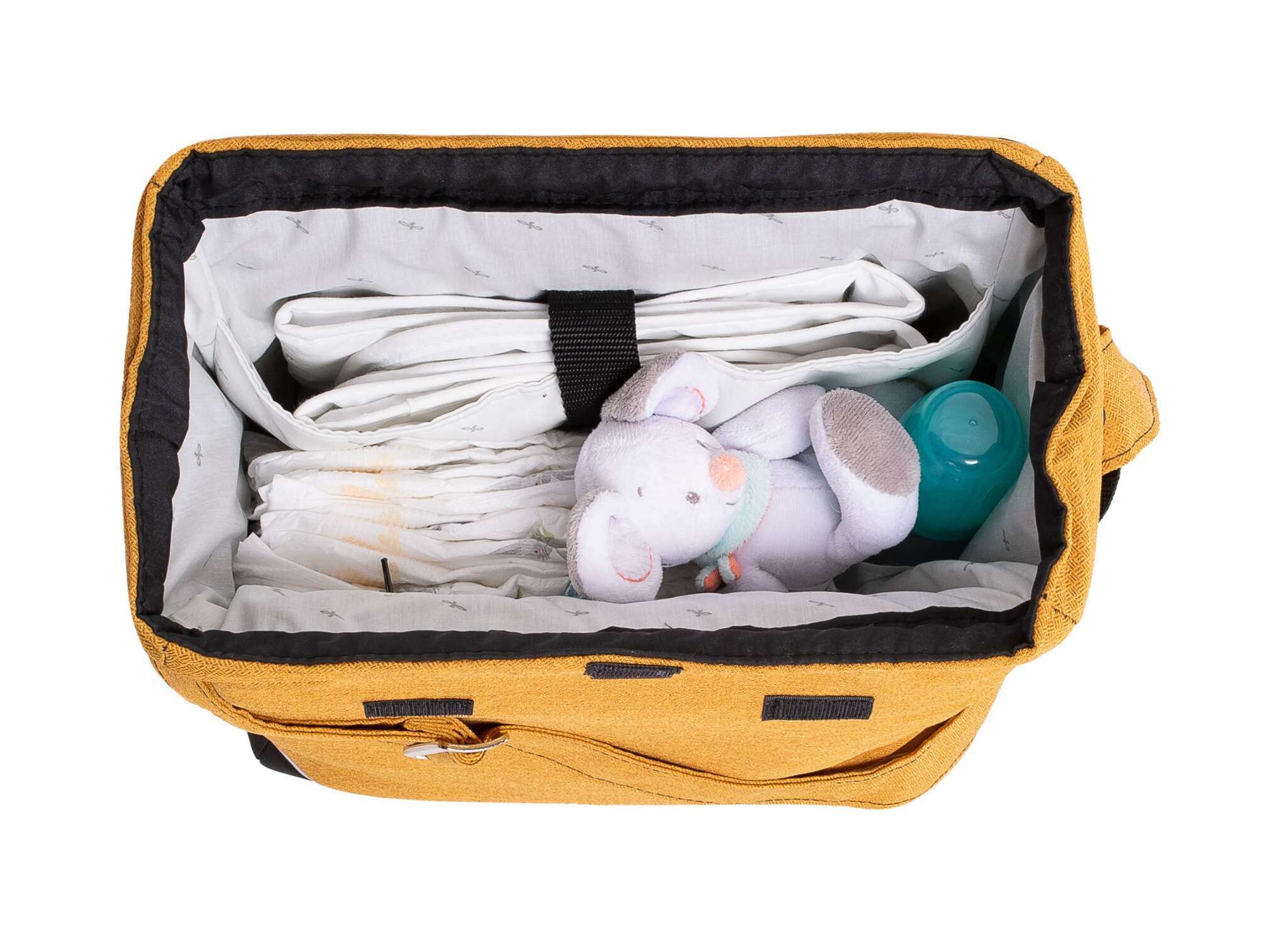 Wickeltasche "Flexi bag" 819 / Forest Friends.
Tragbar als Rucksack, Umhängetasche oder Handtasche
Trageband mit großem Verstellbereich
Praktische Inneneinteilung .
Innenansicht