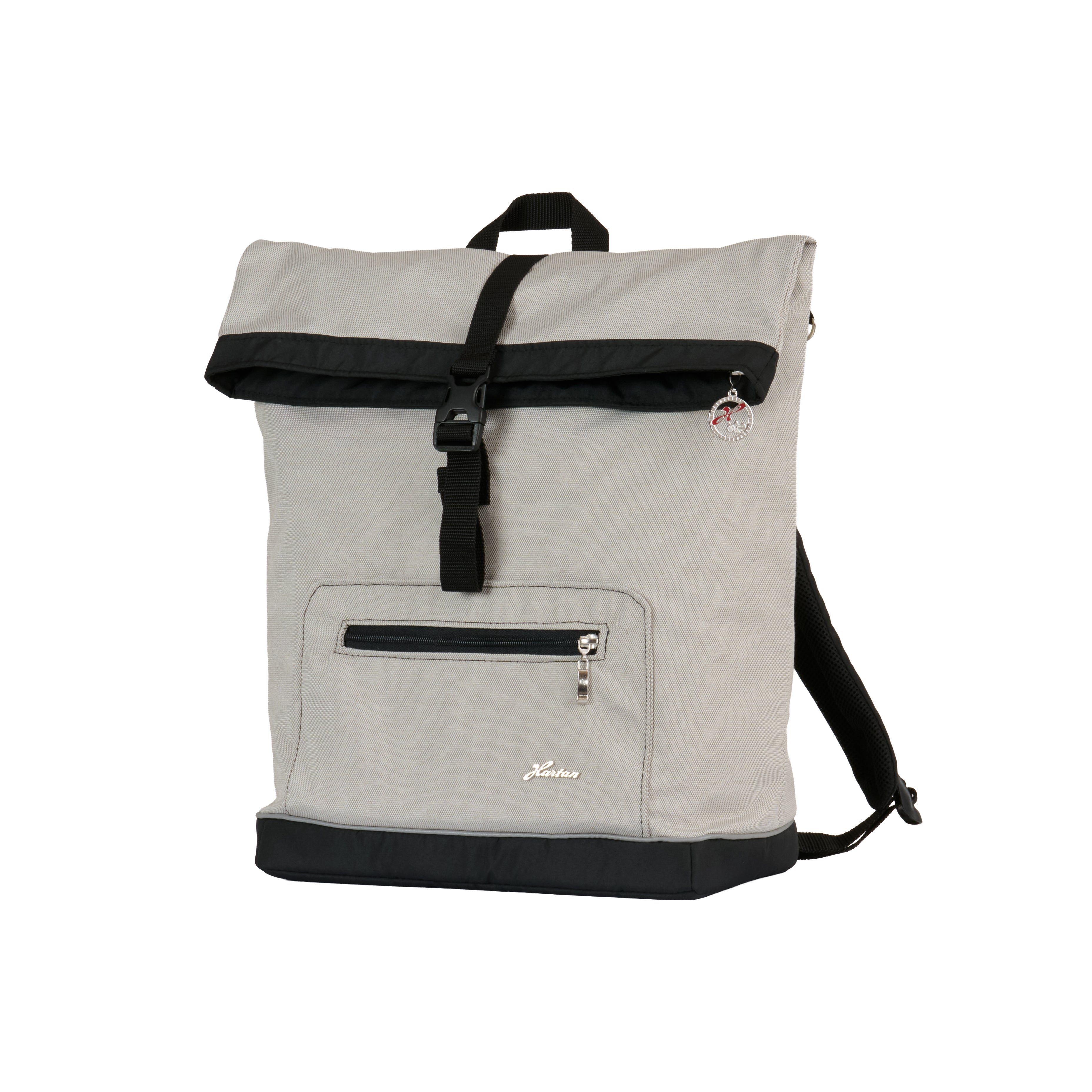 Wickelrucksack Space Bag 623 / Creme Beige.
Mit mehreren Innen-, Außenfächern und Schultergurt
Schräge Vorderansicht.