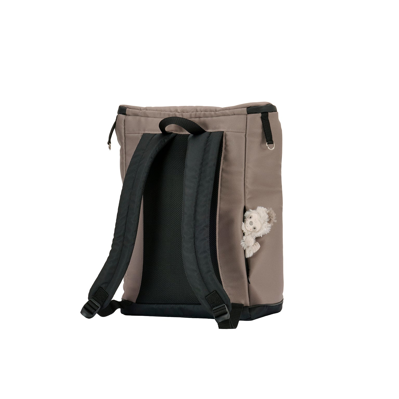 Wickelrucksack Space Bag 606 / Hazel mit mehreren Innenfächern und gepolsterte Schultergurte.
Ansicht von hinten.