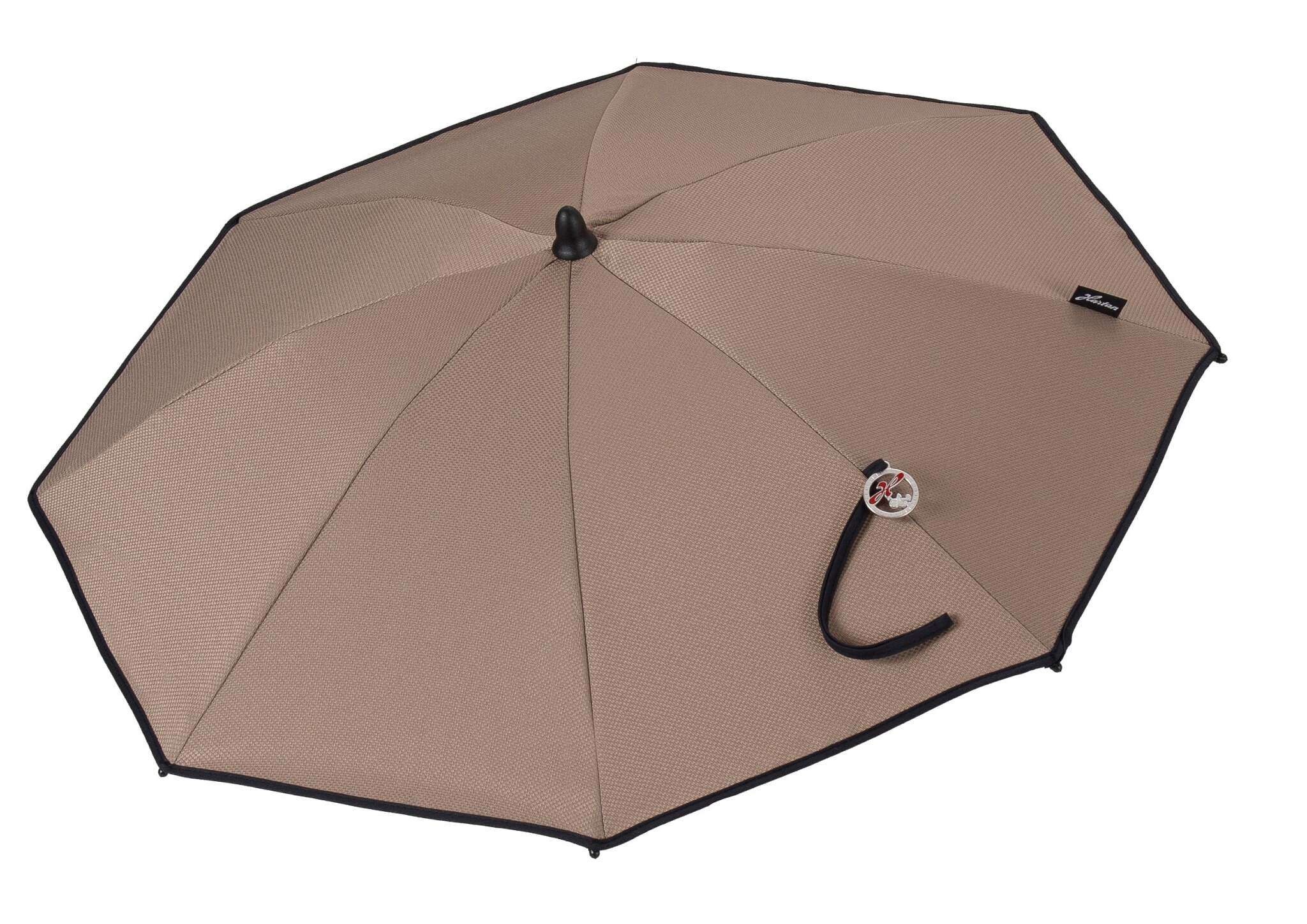 Sonnenschirm 815 / Happy Feet mit flexibler Halterung 
Geöffnet in Seitenansicht.