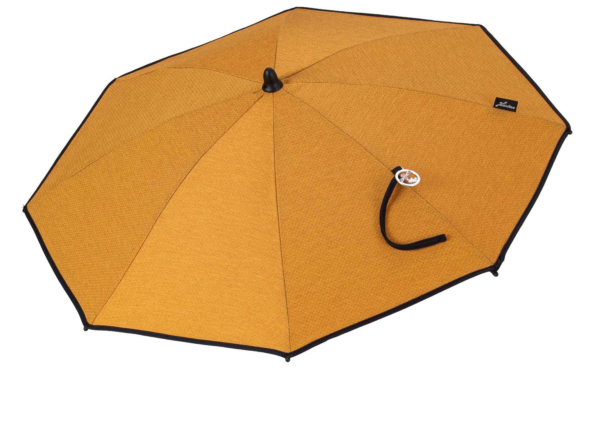 Sonnenschirm 819 / Forest Friends mit flexibler Halterung 
Geöffnet in Seitenansicht.