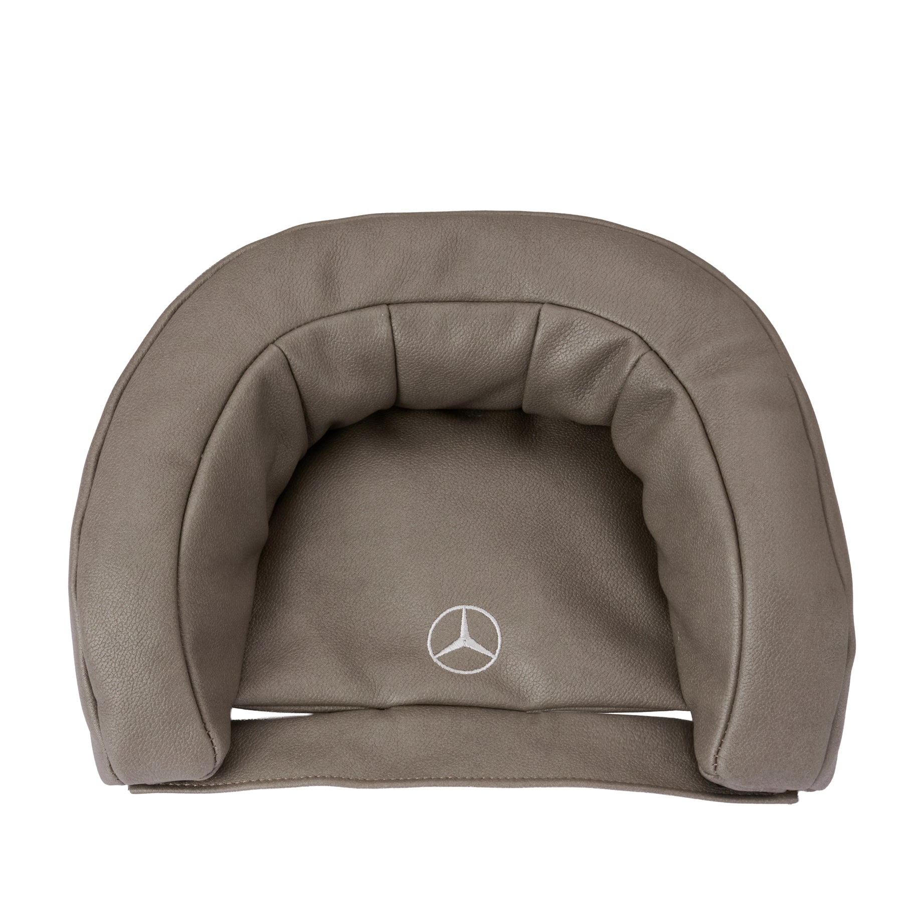 Mercedes Benz Kopfstütze 616 / Tartufo für den Sportwagen.
Weich gepolstert.
Vorderansicht.