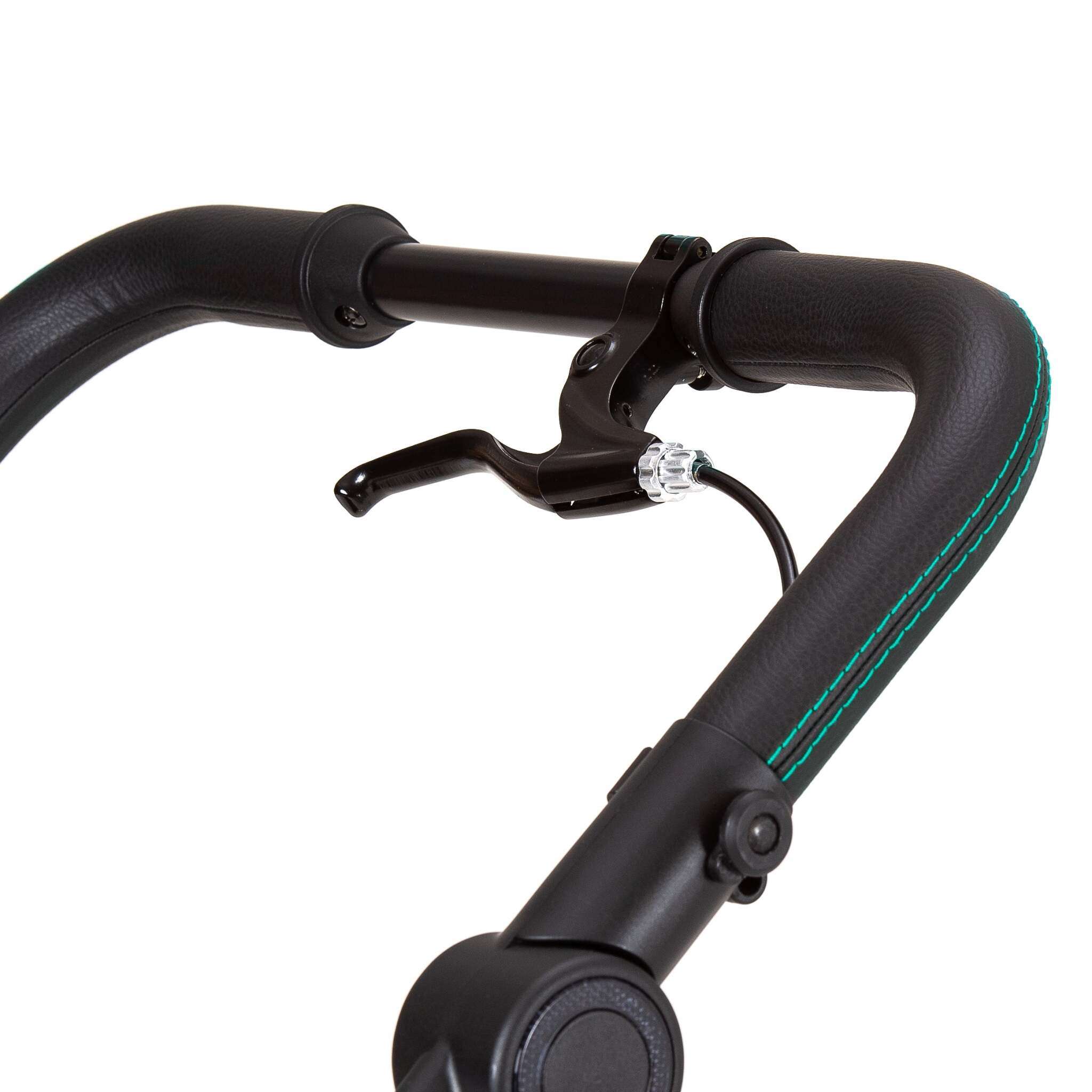 Detailbild AMG GT² Limited Edition 852 / Hyperblue Gestell - Griff mit Handbremse.
Schräge Ansicht.