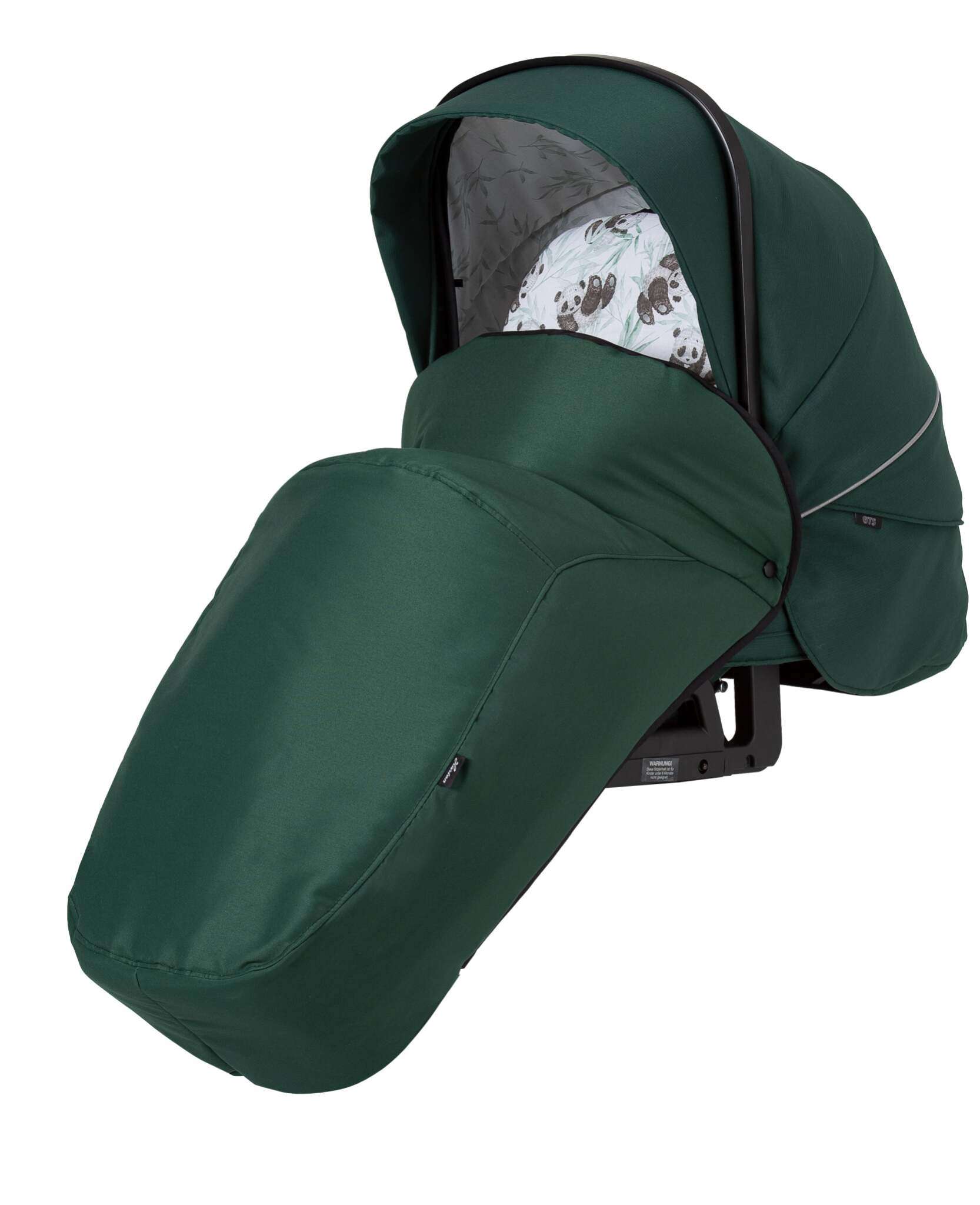 Windschutzdecke Casual 812  / Panda Family für den Sportwagen.
Schützt vor Wind und Auskühlung.
Schräge Vorderansicht.