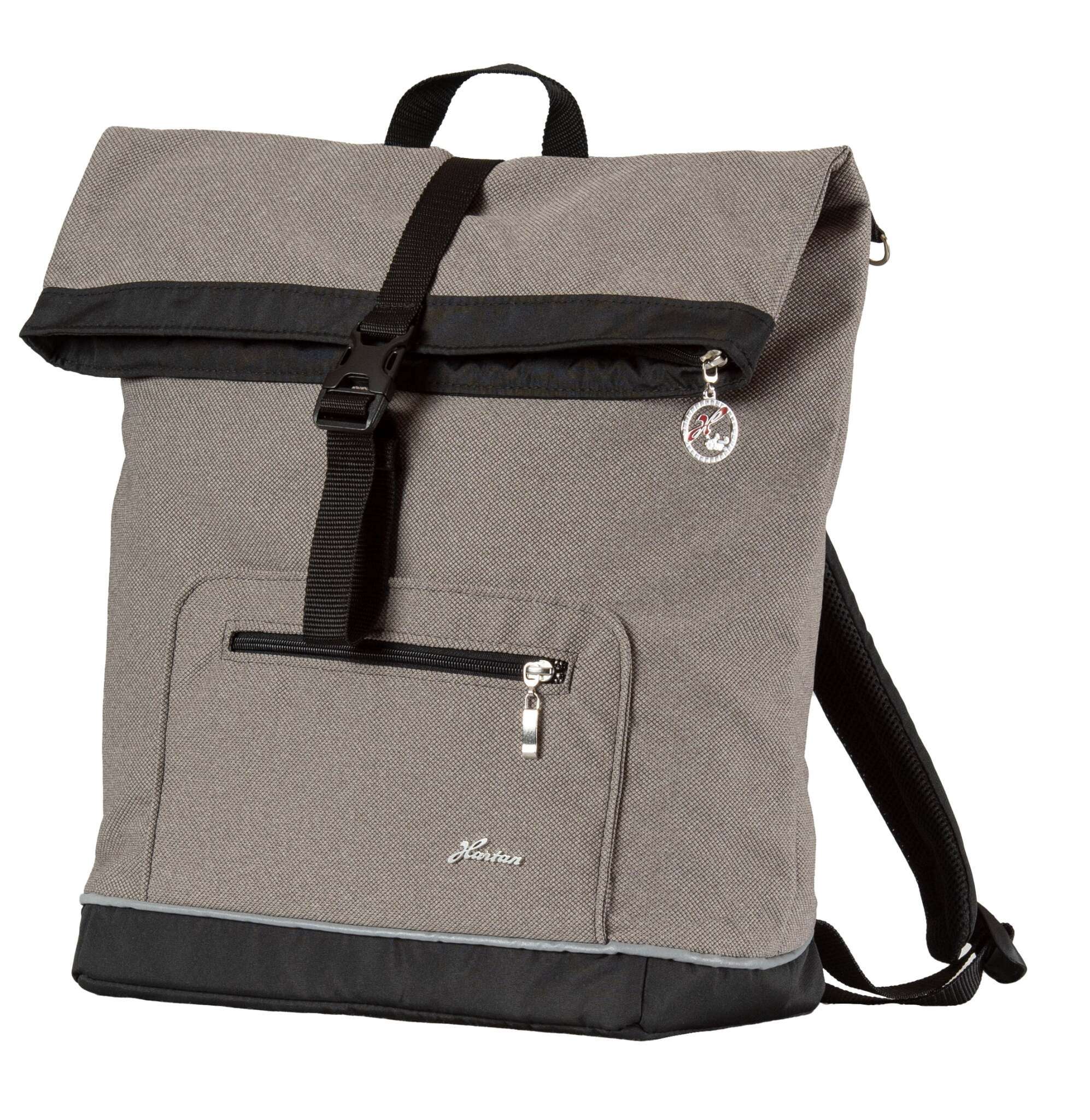 Wickelrucksack Space Bag 907 / Beige.
Mit mehreren Innen-, Außenfächern und Schultergurt
Schräge Vorderansicht.