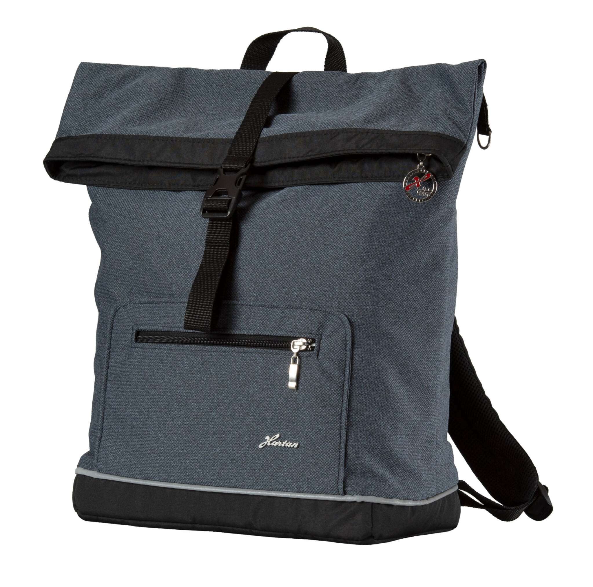 Wickelrucksack Space Bag 909/ Blau.
Mit mehreren Innen-, Außenfächern und Schultergurt
Schräge Vorderansicht.
