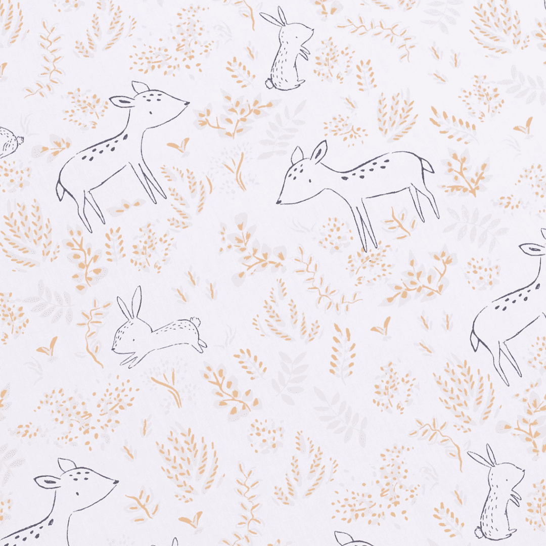 Stoff mit Waldtier-Muster