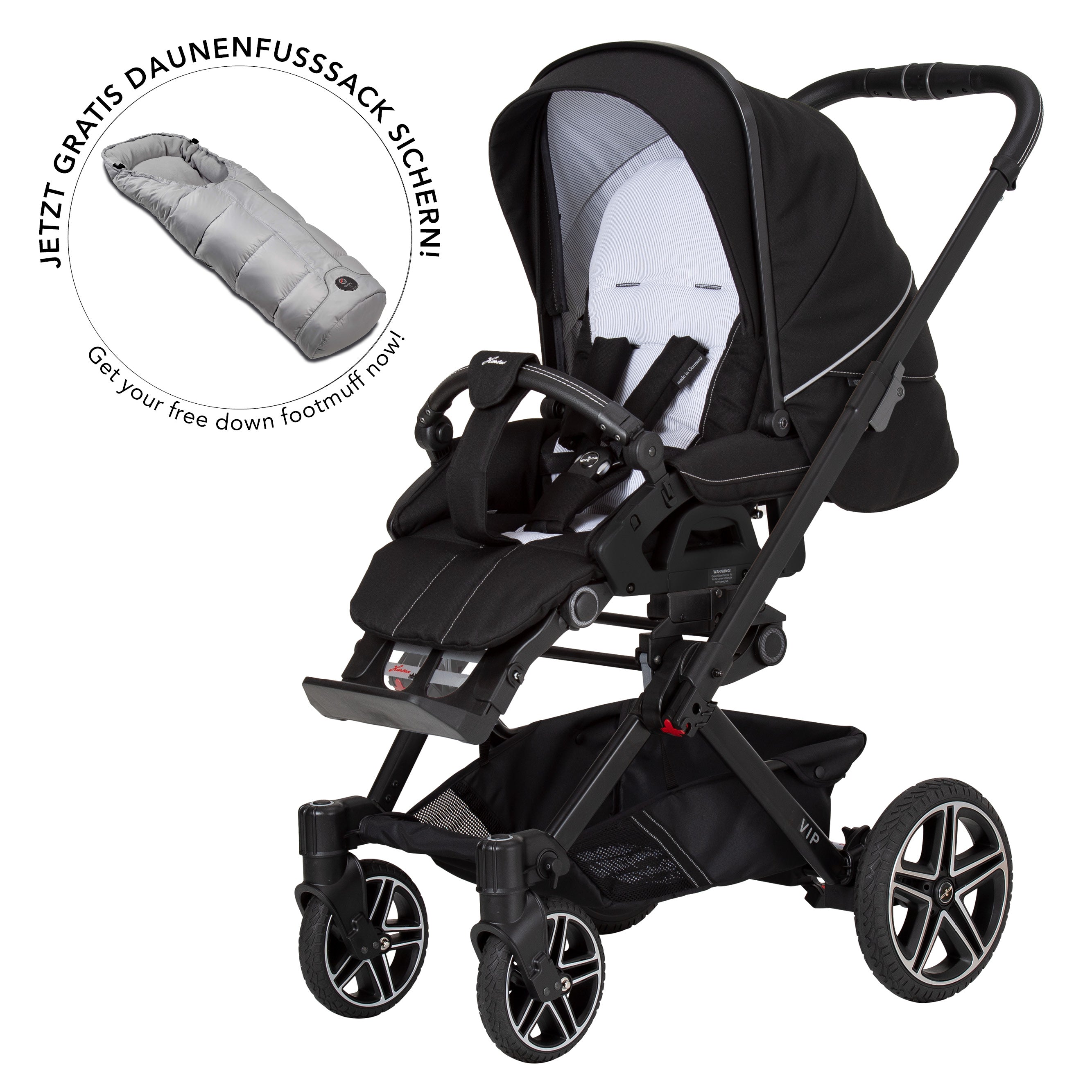 Hartan VIP GT Kombi outlet Kinderwagen mit Babywanne und viel Zubehör!